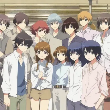 Within an anime line organization, animators, voice actors, and directors work together to produce the episodes directly contributing to the anime's final output.