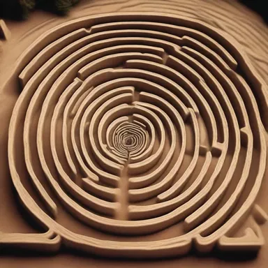 In Greek mythology, the grid-like maze called the Labyrinth was built by Daedalus to imprison the Minotaur.