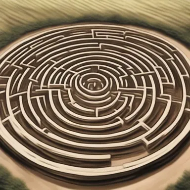 In Greek mythology, the grid-like maze called the Labyrinth was built by Daedalus to imprison the Minotaur.