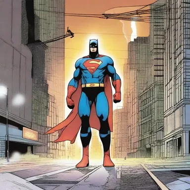 In the superhero comic, the hero's archenemy plots to sabotage the power grid and plunge the city into darkness.