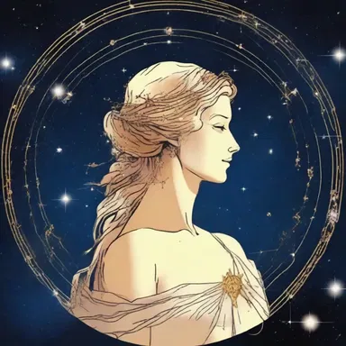 According to Greek mythology, Zeus transformed the beautiful maiden into a constellation, placing her in the grid of stars.