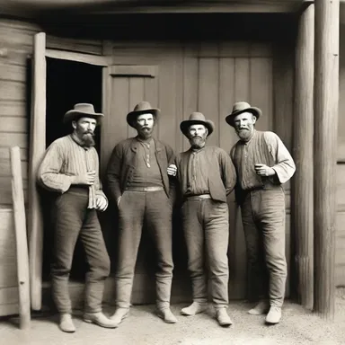 During the gold rush in California, miners would often lollygag at saloons after a long day of digging for gold.
