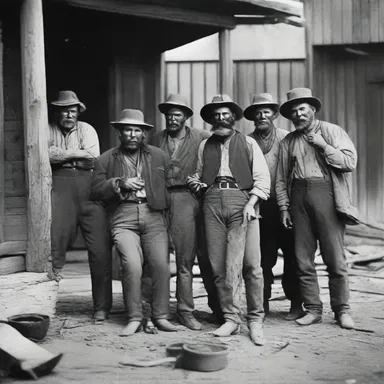 During the gold rush in California, miners would often lollygag at saloons after a long day of digging for gold.