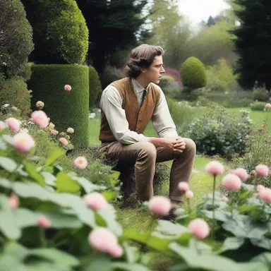 In the classic novel, the protagonist would frequently lollygag in the garden, lost in his own thoughts.