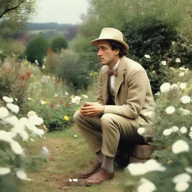 In the classic novel, the protagonist would frequently lollygag in the garden, lost in his own thoughts.