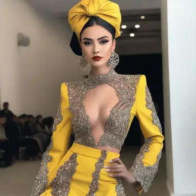 The likelihood of her winning the fashion competition is high because she has a unique and trendy style.