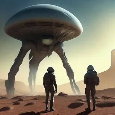 In science fiction novels, the likelihood of encountering alien life forms is often a central theme.