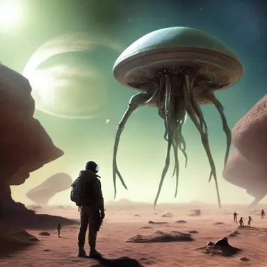 In science fiction novels, the likelihood of encountering alien life forms is often a central theme.