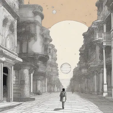 In the novel, the protagonist embarks on a weird and mysterious journey through time and space.