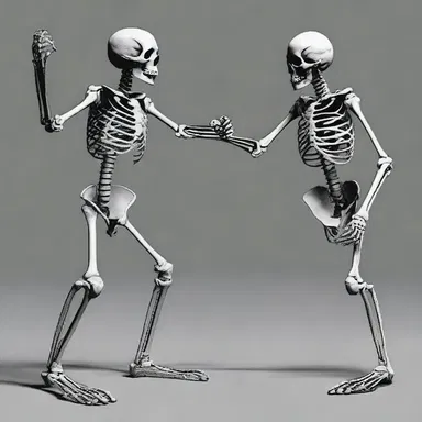Why don't skeletons fight each other? They don't have the guts! It's weird how they never seem to find the stomach for it.
