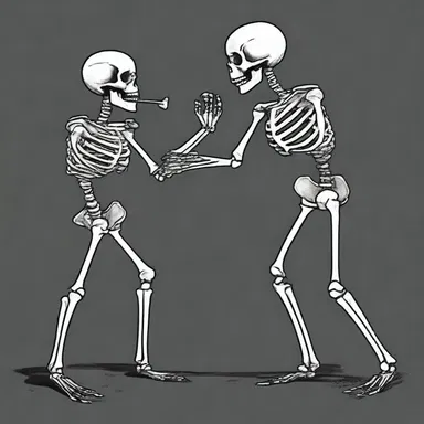 Why don't skeletons fight each other? They don't have the guts! It's weird how they never seem to find the stomach for it.