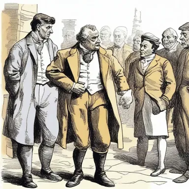 The character spoke brusquely, telling the others to move out of the way.