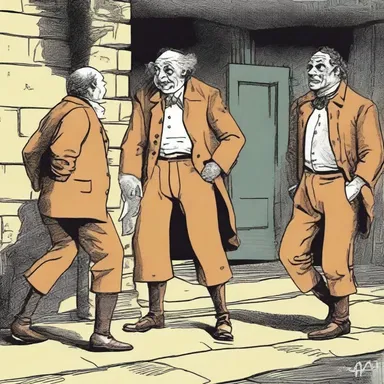 The character spoke brusquely, telling the others to move out of the way.