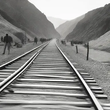 During the construction of the Transcontinental Railroad, sidetracks were used to store additional supplies and rolling stock.