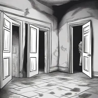 As they ventured deeper into the haunted house, their fear began to sidetrack them from finding a way out.
