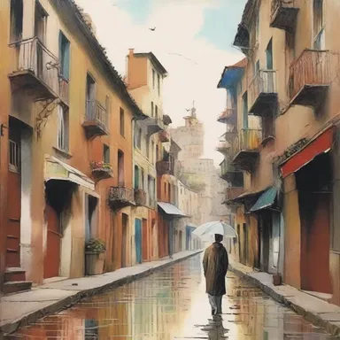 The artist's creative mind often caused him to sidetrack from his original plan and create something completely unexpected.