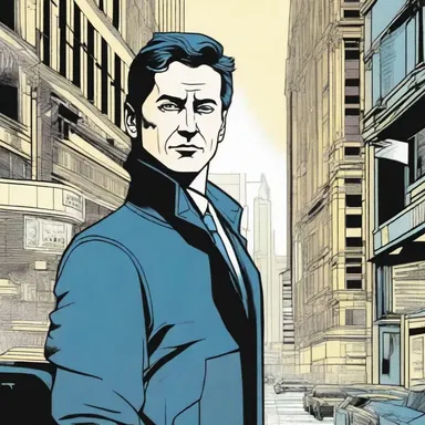 In the futuristic world of the novel, the protagonist's investigation into a mysterious crime sidetracks him into uncovering a conspiracy.