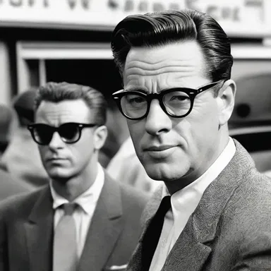 The movie set in the 1950s featured actors wearing horn-rimmed glasses to evoke a retro look.