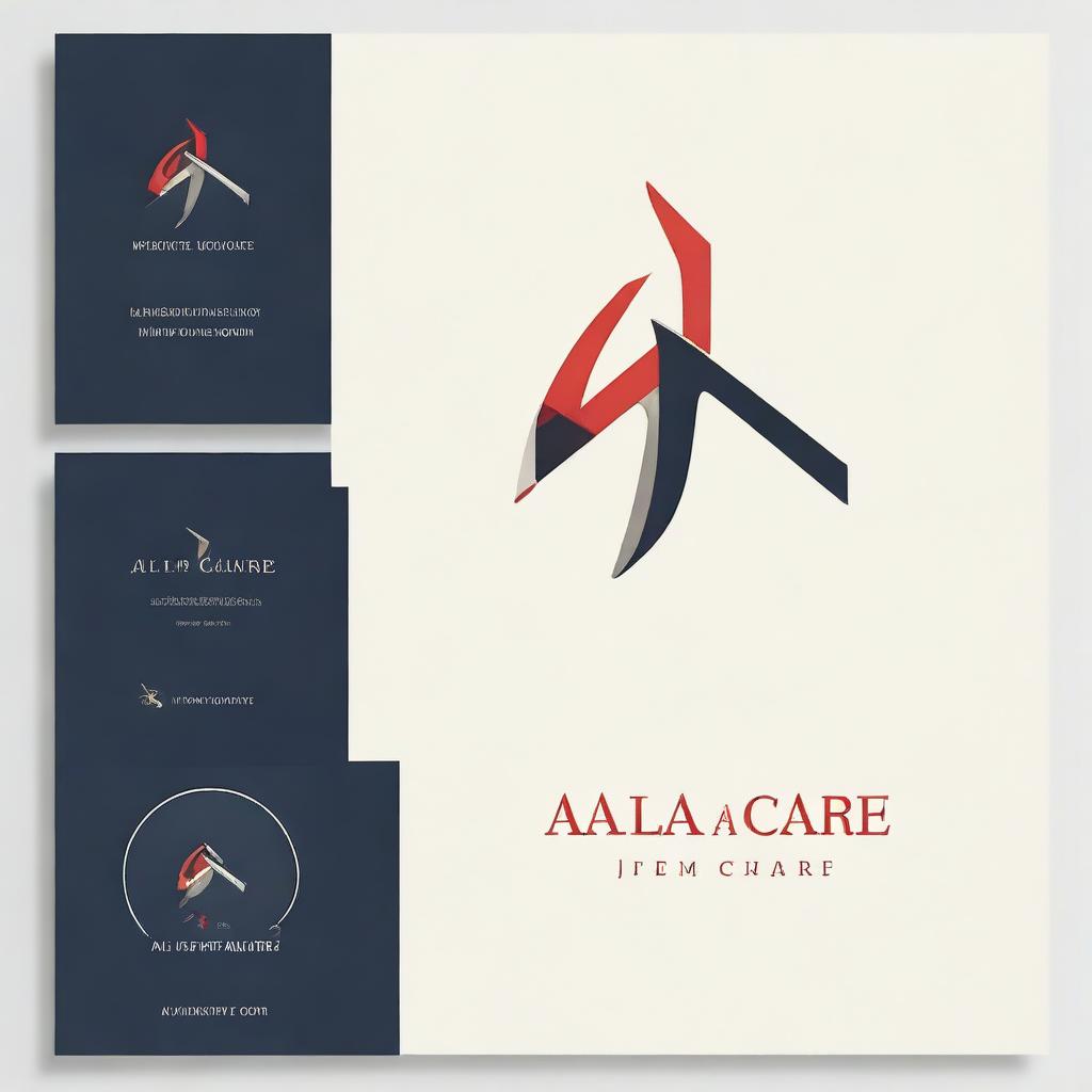 Create a professional and modern logo for a company called 'Alfa Care'. The design should convey a sense of trust, reliability, and healthcare services.