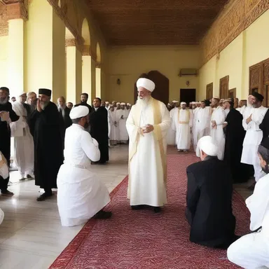 The religious leader warned his followers not to asperse those who held different beliefs.