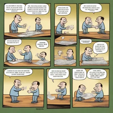 In the comic strip, the sinistral character always used their left hand to solve puzzles.