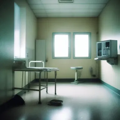 The ominous sound of the dialyzer echoed through the silent hospital room, intensifying the sense of dread in the air.
