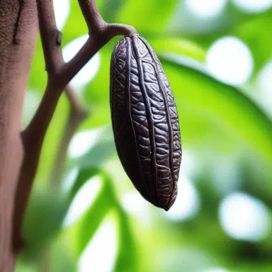 In the mystical realm of the fantasy novel, the ancient tonka bean tree stood tall at the heart of the enchanted forest, its fragrant seeds said to possess magical properties sought after by wizards and sorcerers.