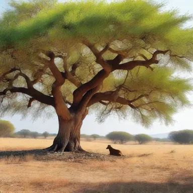 The protagonist of the classic literature piece wandered through the picturesque countryside, taking shelter under the shade of a majestic tonka bean tree, as if finding solace and inspiration in its serene presence.