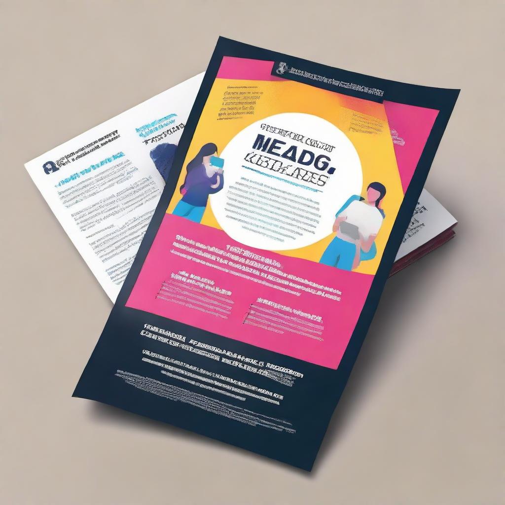 Design a flyer that raises awareness about cyberbullying. Include striking visuals, powerful text, and an empowering call to action. Colors should be bold and convey seriousness.
