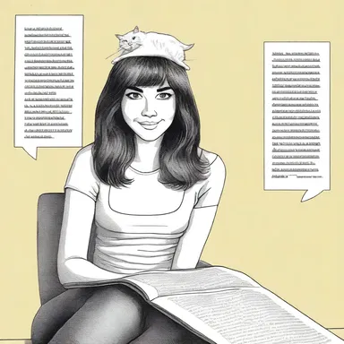 While perusing through a book on jokes, she came across a hilarious one about cats.