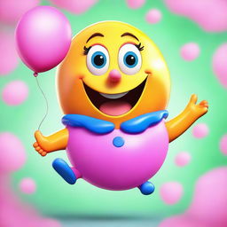 An image showcasing a digital art depiction of a character's body inflating like a balloon