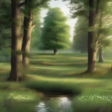 The brushy meadows served as the backdrop of the enchanted forest in the novel.