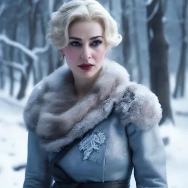The character's frigidness was evident in their icy glare and aloof demeanor, showing a lack of affection towards others.
