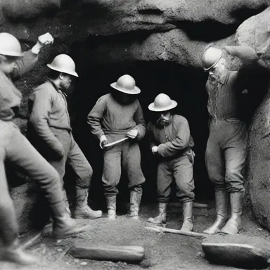 During the gold rush in the 19th century, thousands of miners descended into mineshafts in search of precious metal.