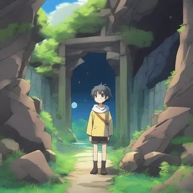 In the anime series, the protagonist discovers an ancient mineshaft that leads to a hidden world filled with mystical creatures.