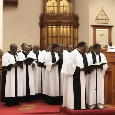 During the church service, the choir sang a powerful discant that evoked a sense of spirituality.