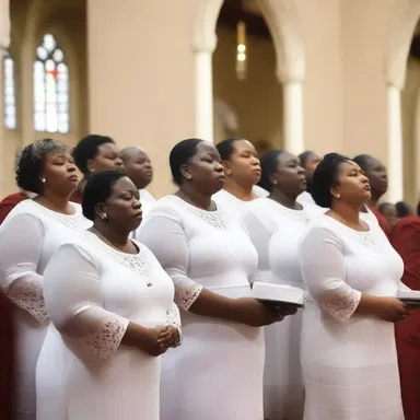 During the church service, the choir sang a powerful discant that evoked a sense of spirituality.
