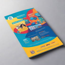 Design a vibrant and inviting brochure for KLE College's university fest. The brochure should highlight the college’s name and fest's energy, drawing intrigue from potential attendees.