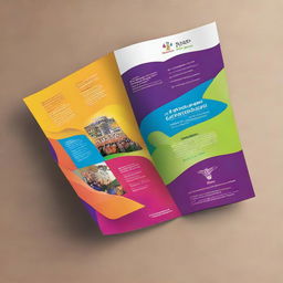 Design a vibrant and inviting brochure for KLE College's university fest. The brochure should highlight the college’s name and fest's energy, drawing intrigue from potential attendees.