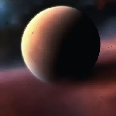 In the unexplored depths of space, a new planet was discovered.