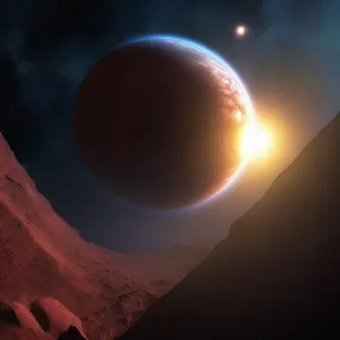 In the unexplored depths of space, a new planet was discovered.