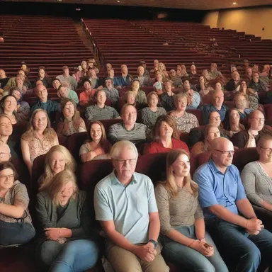 The postmeridian screening of the new blockbuster drew in a crowd of movie enthusiasts who eagerly awaited the thrilling adventure that was about to unfold on the big screen.