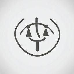 A minimalist line icon symbolizing both public relations and international relations intertwined