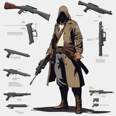 The protagonist sought vengeance against the oppressive regime with an arsenal of punitive weapons.