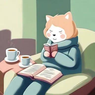 She likes to weekend by curling up with a good book and a cup of tea.