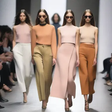 The fashion industry often sets trends that are unconventional, but occasionally designers opt for a more conventional style.