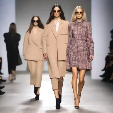 The fashion industry often sets trends that are unconventional, but occasionally designers opt for a more conventional style.