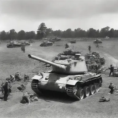 During World War II, conventional weapons such as tanks and aircraft played a crucial role.