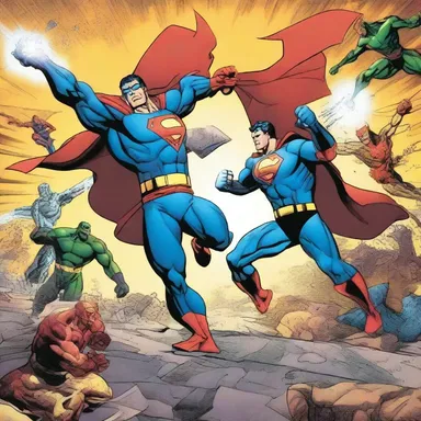 The new comic series takes a conventional approach, featuring superheroes and villains engaging in classic battles of good versus evil.