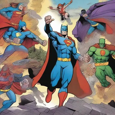 The new comic series takes a conventional approach, featuring superheroes and villains engaging in classic battles of good versus evil.